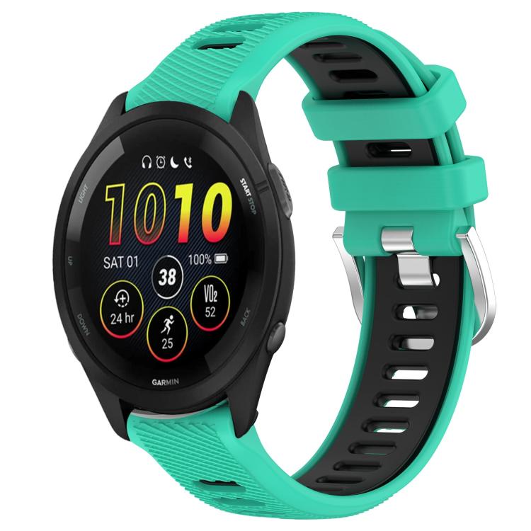 xDfind Sports Two-Color Steel Buckle Silicone Watch Band, For Garmin 22mm, For Garmin 18mm