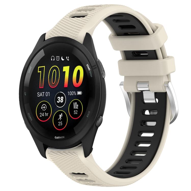 xDfind Sports Two-Color Steel Buckle Silicone Watch Band, For Garmin 22mm, For Garmin 18mm