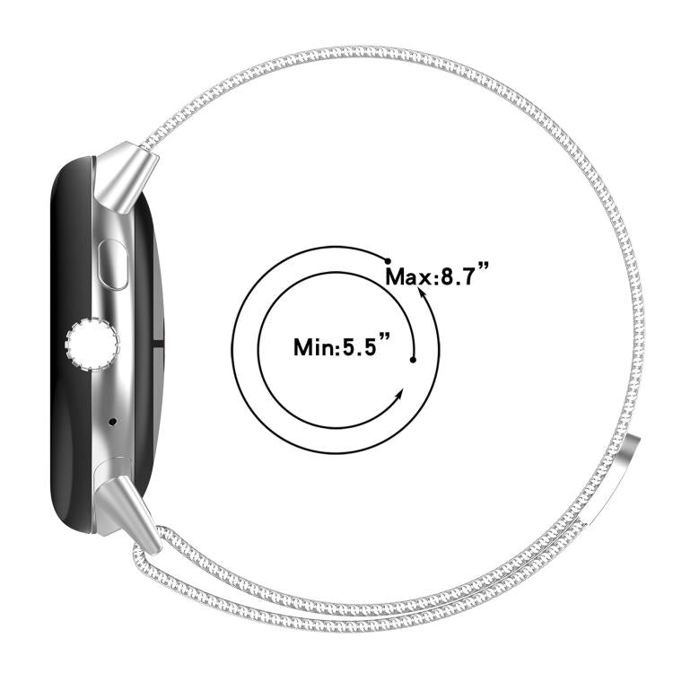 xDfind Milanese Metal Magnetic Watch Band, For Google Pixel Watch 4 / Watch 3 45mm, For Google Pixel Watch 4 / 3 / 2 / 1 41mm