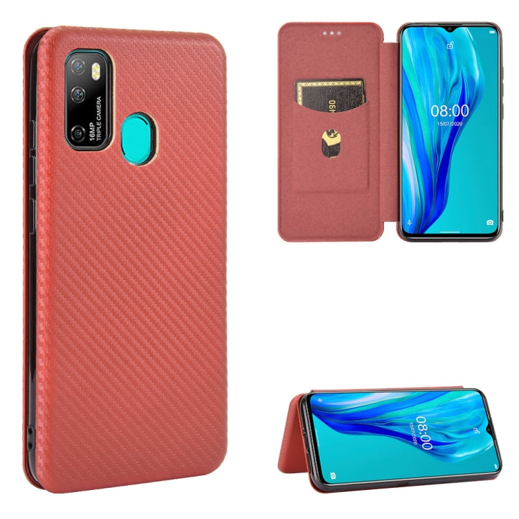 Carbon Fiber Texture Magnetic Horizontal Flip TPU + PC + PU Leather Case with Card Slot, For Kyocera Android One S6, For Kyocera Gratina KYV48, For Ulefone Note 9P, For Sharp Aquos Zero 5G Basic, For iPod Touch 5 / 6 / 7