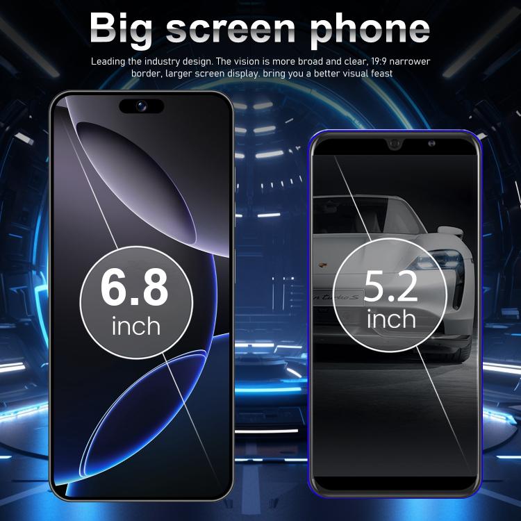 I16 Pro Max / VD1, 3GB+32GB, 6.8 inch Android 10 MTK6753 Octa Core, Network: 4G, Dual SIM, US Plug, UK Plug, AU Plug