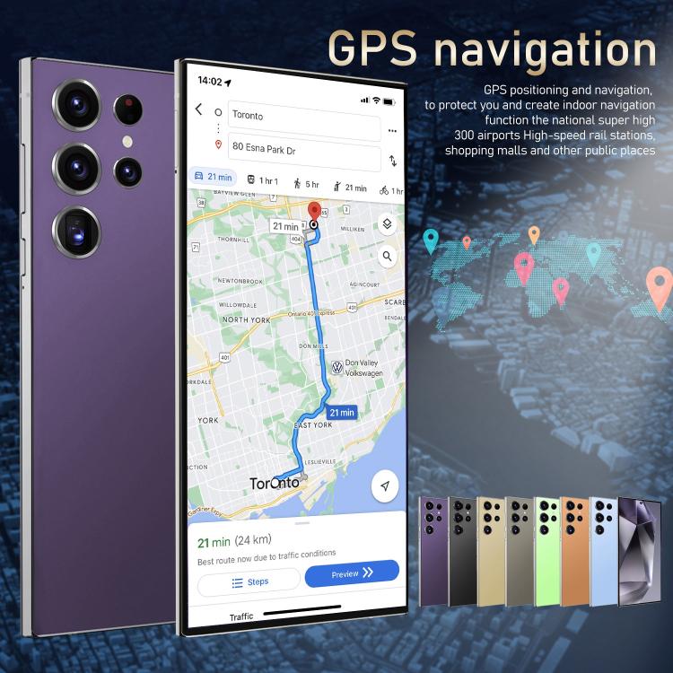 S24 Ultra / S7, 4GB+128GB, 6.75 inch Android 10 MTK6750 Octa Core, Network: 4G, Dual SIM, AU Plug