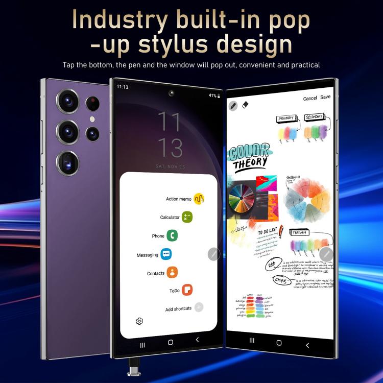 S24 Ultra / S7, 4GB+128GB, 6.75 inch Android 10 MTK6750 Octa Core, Network: 4G, Dual SIM, EU Plug, US Plug, UK Plug