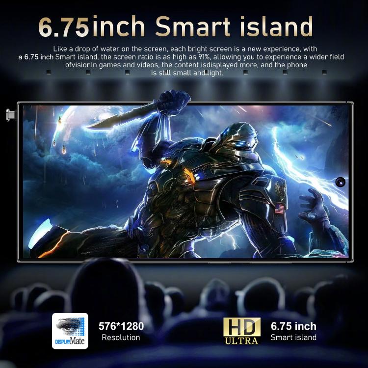 S24 Ultra / S7, 4GB+128GB, 6.75 inch Android 10 MTK6750 Octa Core, Network: 4G, Dual SIM, EU Plug, US Plug, UK Plug