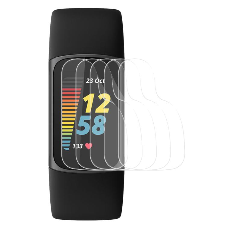 5pcs xDfind Soft Hydrogel Film Full Cover Front Protector, For Fitbit Charge 6, For Fitbit Versa 4, For Fitbit Charge 5, For Fitbit Luxe, For Fitbit Versa 3, For Fitbit Versa 2, For Fitbit Versa