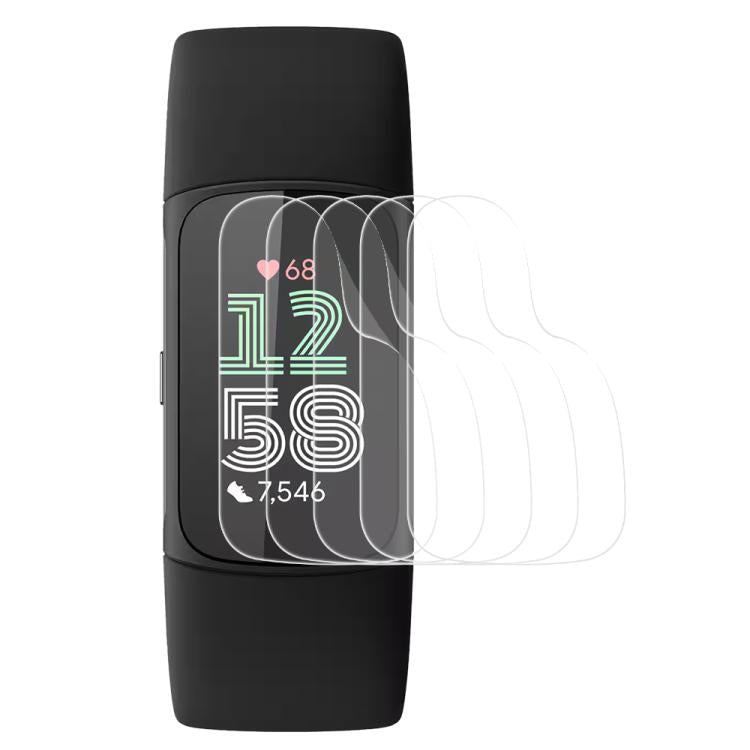 5pcs xDfind Soft Hydrogel Film Full Cover Front Protector, For Fitbit Charge 6, For Fitbit Versa 4, For Fitbit Charge 5, For Fitbit Luxe, For Fitbit Versa 3, For Fitbit Versa 2, For Fitbit Versa