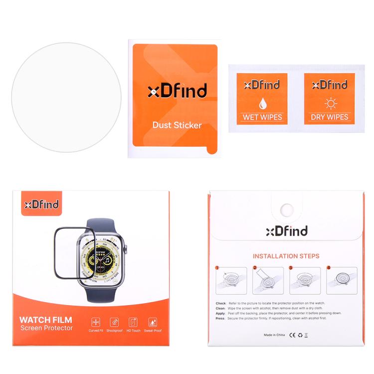 5pcs xDfind Soft Hydrogel Film Full Cover Front Protector, For Samsung Galaxy Watch Ultra / Ultra 2025, For Samsung Galaxy Watch8 Classic 46mm, For Samsung Galaxy Watch8 44mm, For Samsung Galaxy Watch8 40mm, For Samsung Galaxy Watch7 44mm              ...