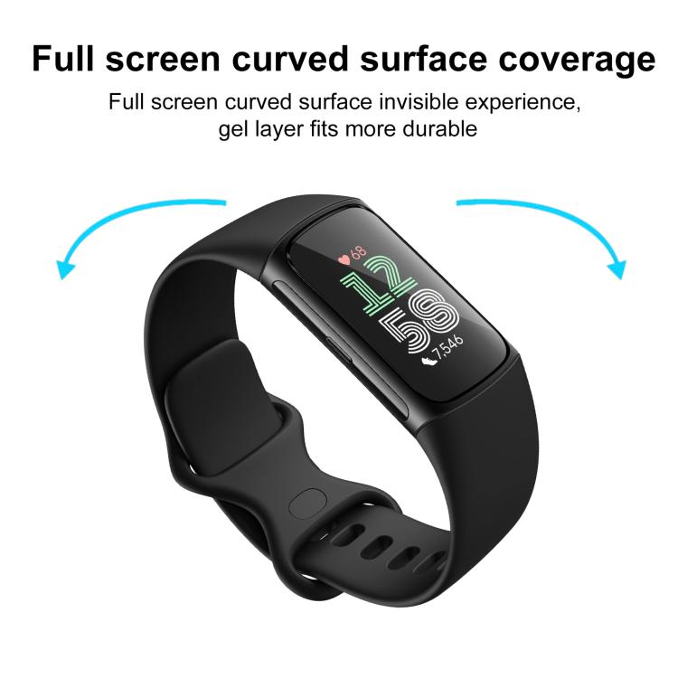 2pcs xDfind Curved 3D Composite Material Soft Film Screen Protector, For Fitbit Charge 6, For Fitbit Versa 4, For Fitbit Charge 5, For Fitbit Luxe, For Fitbit Versa 3, For Fitbit Versa 2, For Fitbit Versa