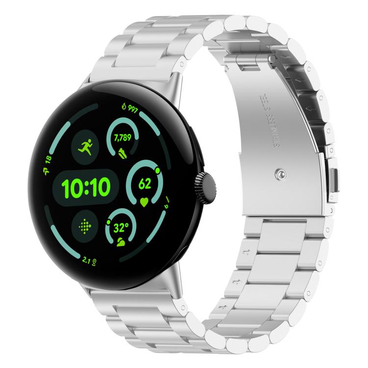 xDfind Three Beads Quick Release Metal Watch Band, For Google Pixel Watch 4 / 3 45mm, For Google Pixel Watch 4 / 3 / 2 / 1 41mm