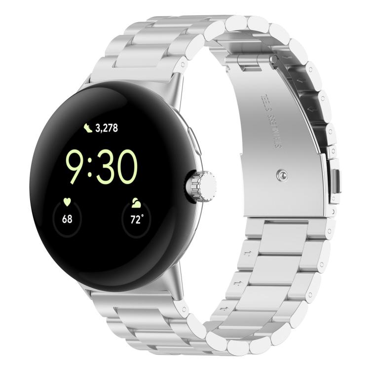 xDfind Three Beads Quick Release Metal Watch Band, For Google Pixel Watch 4 / 3 45mm, For Google Pixel Watch 4 / 3 / 2 / 1 41mm