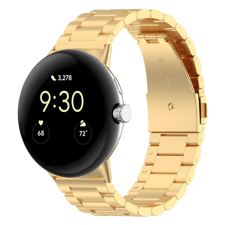 xDfind Three Beads Quick Release Metal Watch Band, For Google Pixel Watch 4 / 3 45mm, For Google Pixel Watch 4 / 3 / 2 / 1 41mm