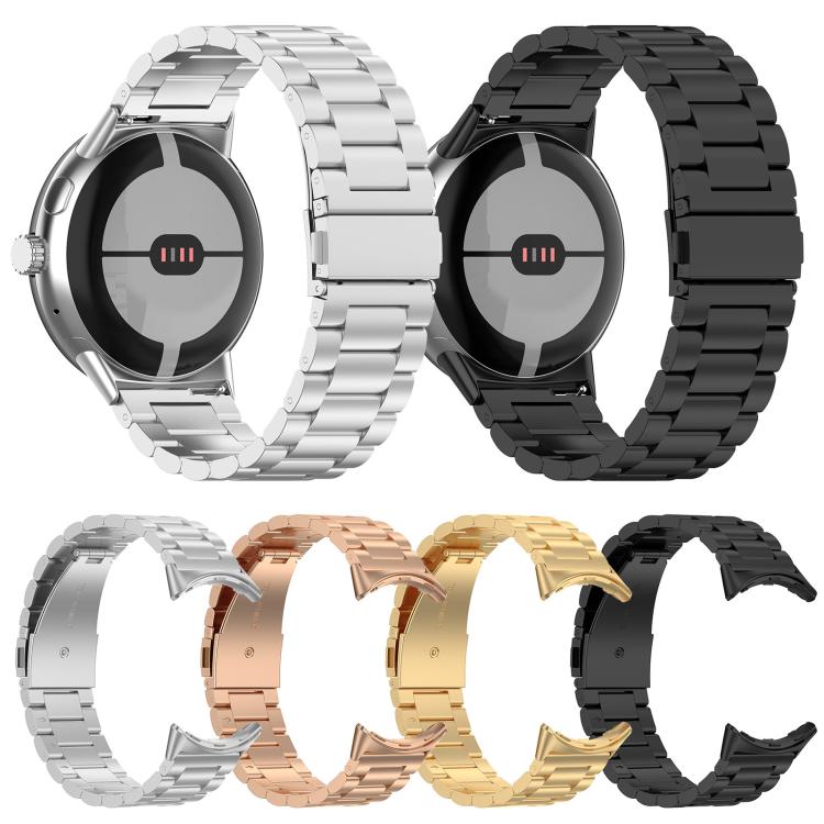 xDfind Three Beads Quick Release Metal Watch Band, For Google Pixel Watch 4 / 3 45mm, For Google Pixel Watch 4 / 3 / 2 / 1 41mm