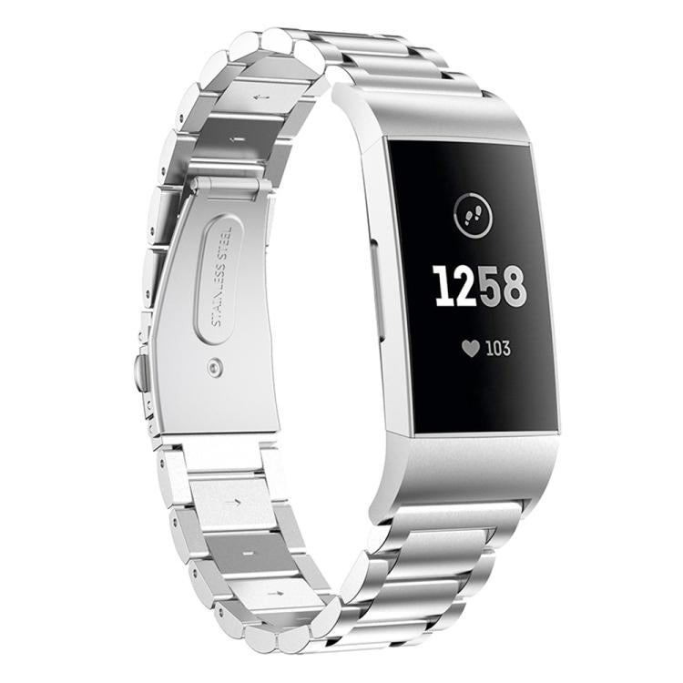 xDfind Three Beads Quick Release Metal Watch Band, For Fitbit Charge 6 / 5, For Fitbit Inspire 3, For Fitbit Versa 4 / 3 / Sense2 / 1, For Fitbit Charge 4 / 3