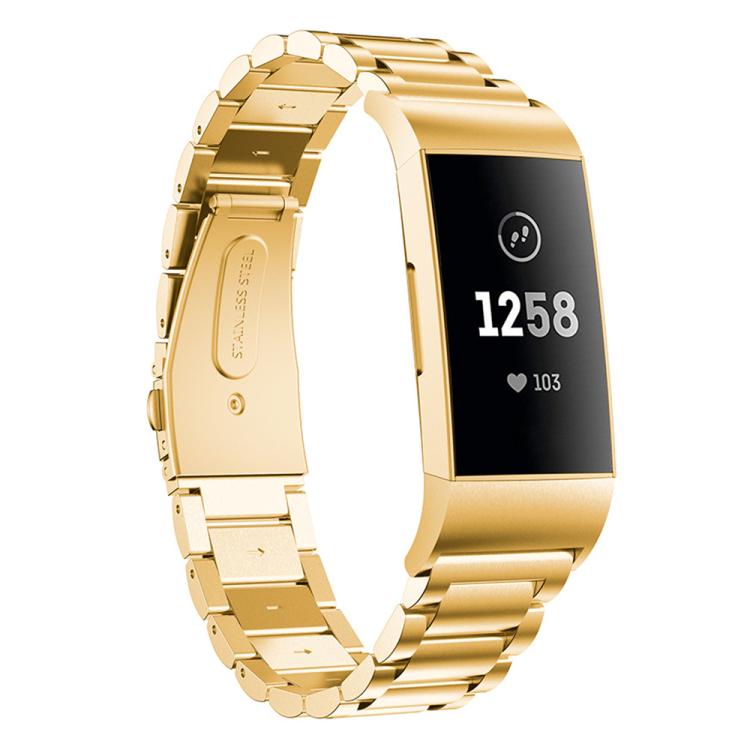xDfind Three Beads Quick Release Metal Watch Band, For Fitbit Charge 6 / 5, For Fitbit Inspire 3, For Fitbit Versa 4 / 3 / Sense2 / 1, For Fitbit Charge 4 / 3