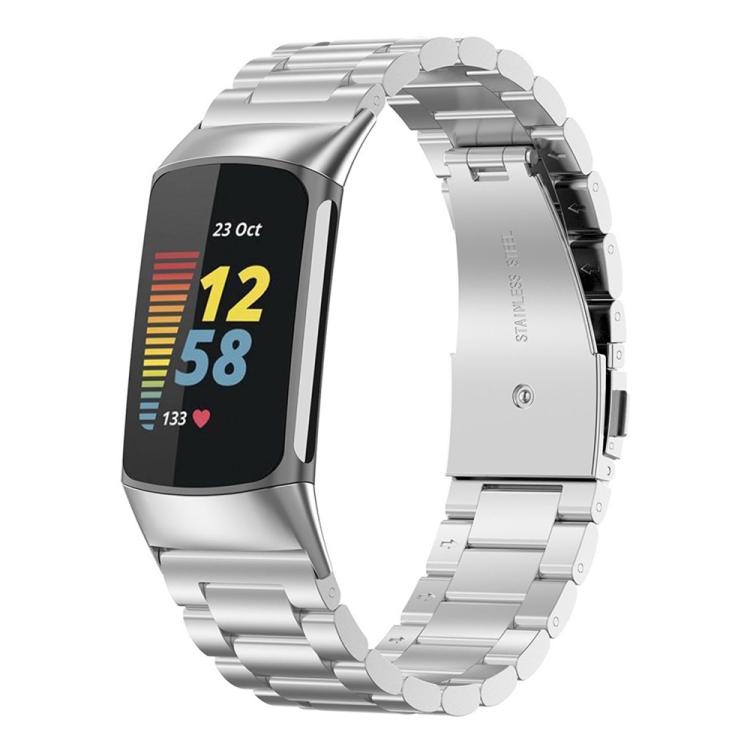 xDfind Three Beads Quick Release Metal Watch Band, For Fitbit Charge 6 / 5, For Fitbit Inspire 3, For Fitbit Versa 4 / 3 / Sense2 / 1, For Fitbit Charge 4 / 3