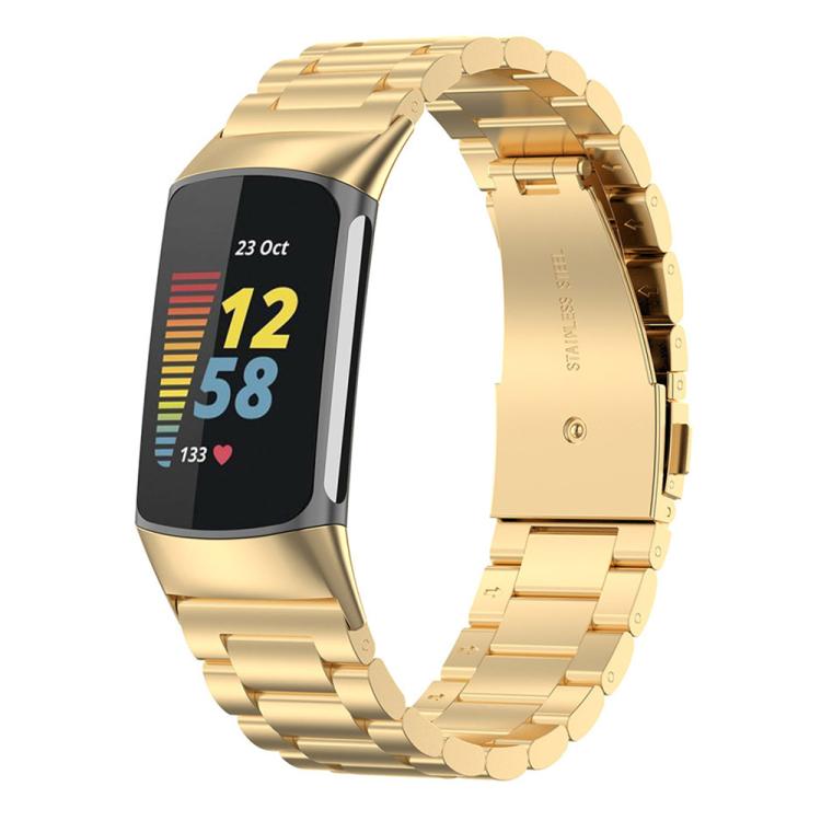 xDfind Three Beads Quick Release Metal Watch Band, For Fitbit Charge 6 / 5, For Fitbit Inspire 3, For Fitbit Versa 4 / 3 / Sense2 / 1, For Fitbit Charge 4 / 3