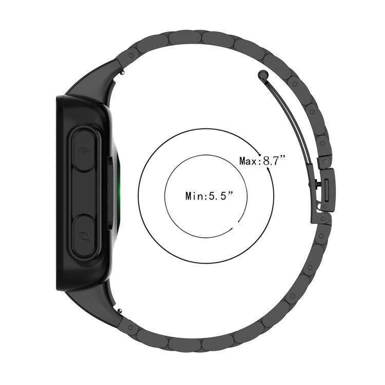 xDfind Three Beads Quick Release Metal Watch Band, For Garmin Fenix 8/7X/6X/5X 26mm, For Garmin Fenix 8/7/6/5 22mm, For Garmin Fenix 8/7S/6S/5S 20mm, For Garmin Forerunner 45/45S/Swim2, For Garmin Forerunner 220/735/735XT/230/235