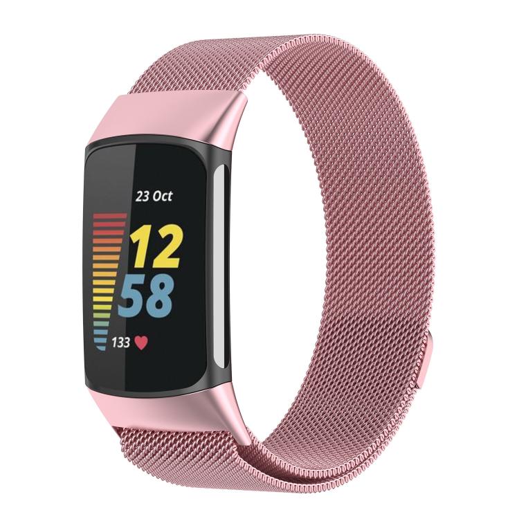 For Fitbit Charge 5 xDfind Milanese Magnetic Metal Watch Band, S, L