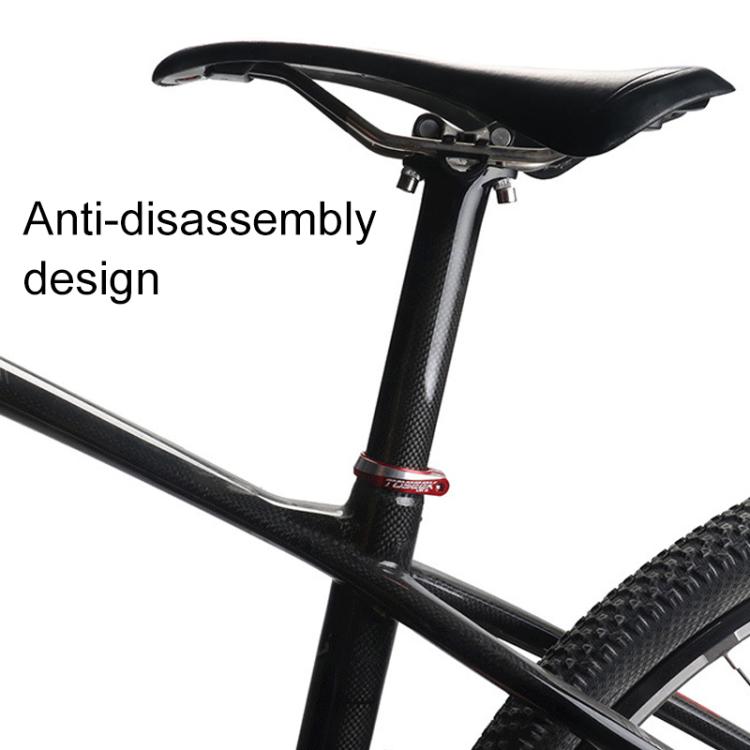 TOSEEK Aluminum Alloy Bicycle Seat Tube Clamp, 31.8mm, 34.9mm