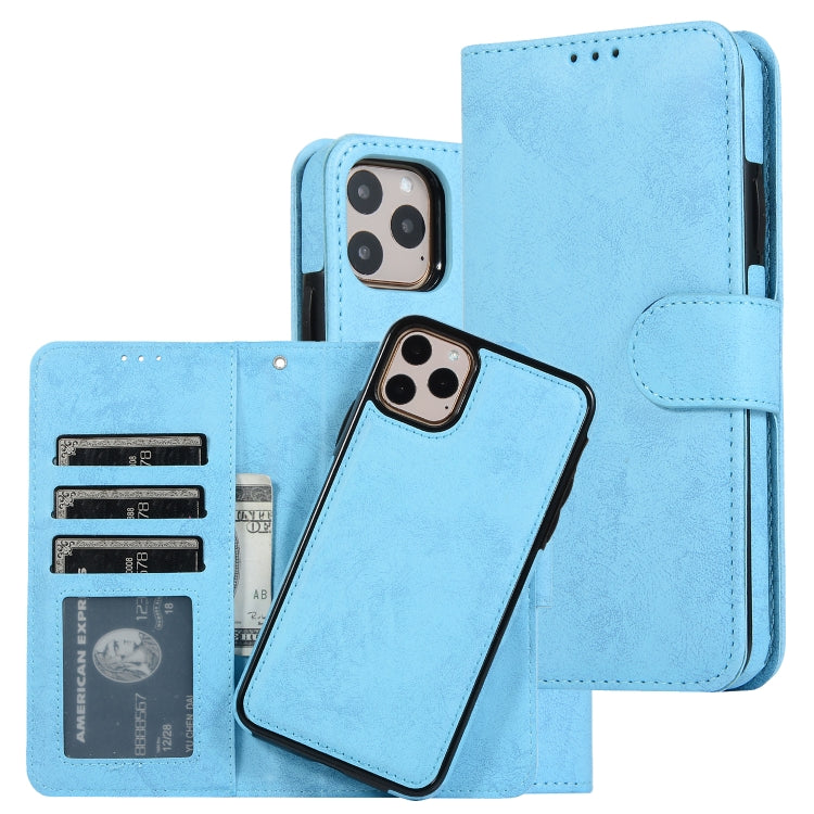 KLT888-2 Retro 2 in 1 Detachable Magnetic Horizontal Flip TPU + PU Leather Case with Holder & Card Slots & Photo Frame & Wallet, For iPhone 11, For iPhone 11 Pro, For iPhone 11 Pro Max, For iPhone 6