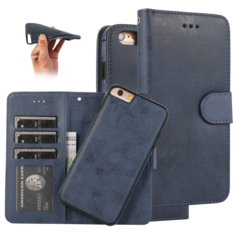 KLT888-2 Retro 2 in 1 Detachable Magnetic Horizontal Flip TPU + PU Leather Case with Holder & Card Slots & Photo Frame & Wallet, For iPhone 11, For iPhone 11 Pro, For iPhone 11 Pro Max, For iPhone 6
