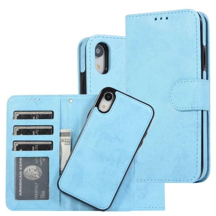 KLT888-2 Retro 2 in 1 Detachable Magnetic Horizontal Flip TPU + PU Leather Case with Holder & Card Slots & Photo Frame & Wallet, For iPhone XR, For iPhone XS Max, For iPhone 12 mini, For iPhone 12 / 12 Pro
