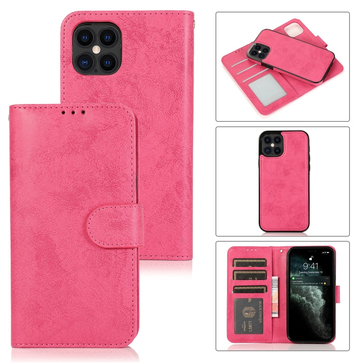 KLT888-2 Retro 2 in 1 Detachable Magnetic Horizontal Flip TPU + PU Leather Case with Holder & Card Slots & Photo Frame & Wallet, For iPhone XR, For iPhone XS Max, For iPhone 12 mini, For iPhone 12 / 12 Pro