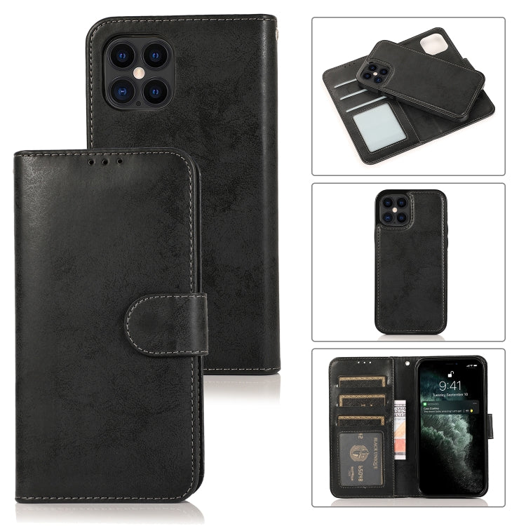 KLT888-2 Retro 2 in 1 Detachable Magnetic Horizontal Flip TPU + PU Leather Case with Holder & Card Slots & Photo Frame & Wallet, For iPhone XR, For iPhone XS Max, For iPhone 12 mini, For iPhone 12 / 12 Pro