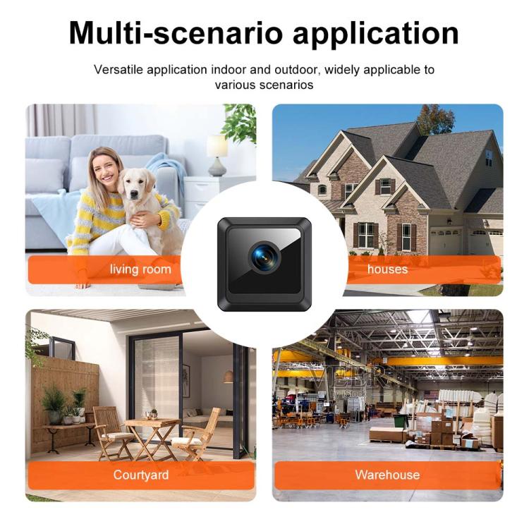 W02 HD Magnetic WiFi Smart Mini Camera Supports Motion Detection Infrared Night, W02