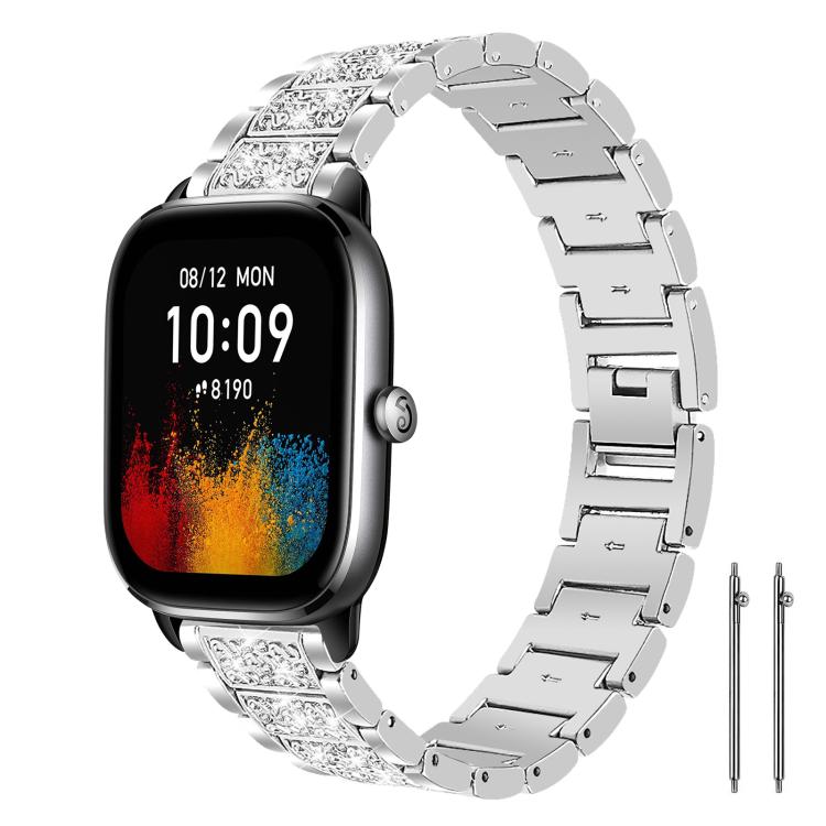 xDfind Diamond Jewelry Steel Watch Band, 20mm For Amazfit Active 2 / GTS4 Mini, 22mm For Huawei Watch GT5/GT5 Pro/4/4 Pro, 22mm For Fossil Gen 5 Carlyle/Julianna/Garrett