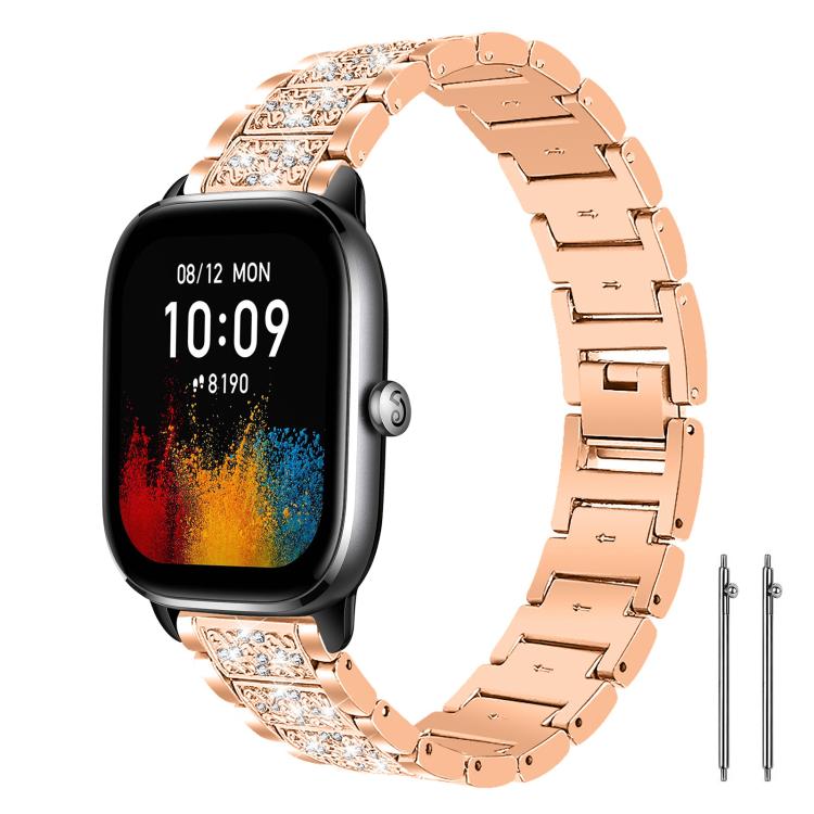 xDfind Diamond Jewelry Steel Watch Band, 20mm For Amazfit Active 2 / GTS4 Mini, 22mm For Huawei Watch GT5/GT5 Pro/4/4 Pro, 22mm For Fossil Gen 5 Carlyle/Julianna/Garrett