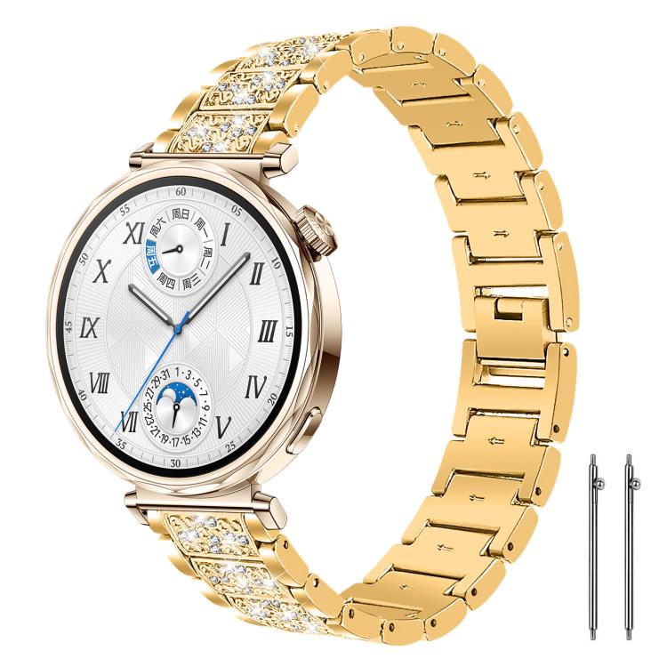 xDfind Diamond Jewelry Steel Watch Band, 20mm For Amazfit Active 2 / GTS4 Mini, 22mm For Huawei Watch GT5/GT5 Pro/4/4 Pro, 22mm For Fossil Gen 5 Carlyle/Julianna/Garrett