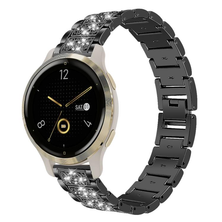 xDfind Diamond Jewelry Steel Watch Band, 22mm For Suunto Race S / Race / 9 Peak / 5 Peak, 20mm For Garmin Forerunner 570 42mm/245/645/158, 22mm For Garmin Venu 3 / vivoactive4, 20mm For Garmin venu 2 / venu / Sq2 / Sq                                   ...