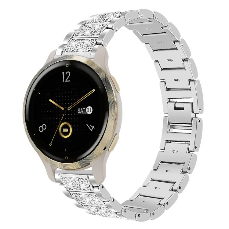 xDfind Diamond Jewelry Steel Watch Band, 22mm For Suunto Race S / Race / 9 Peak / 5 Peak, 20mm For Garmin Forerunner 570 42mm/245/645/158, 22mm For Garmin Venu 3 / vivoactive4, 20mm For Garmin venu 2 / venu / Sq2 / Sq                                   ...
