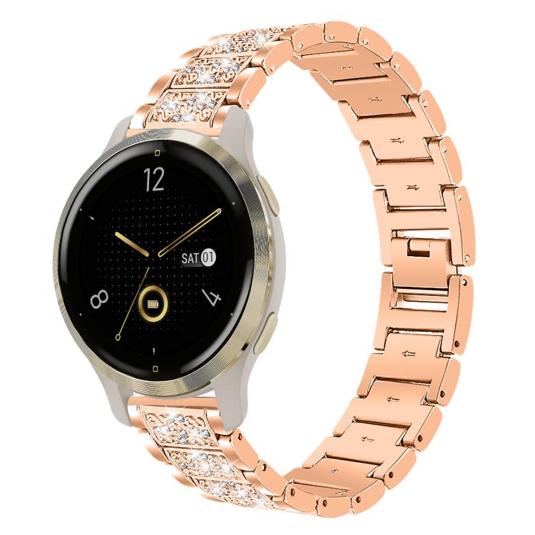 xDfind Diamond Jewelry Steel Watch Band, 22mm For Suunto Race S / Race / 9 Peak / 5 Peak, 20mm For Garmin Forerunner 570 42mm/245/645/158, 22mm For Garmin Venu 3 / vivoactive4, 20mm For Garmin venu 2 / venu / Sq2 / Sq                                   ...