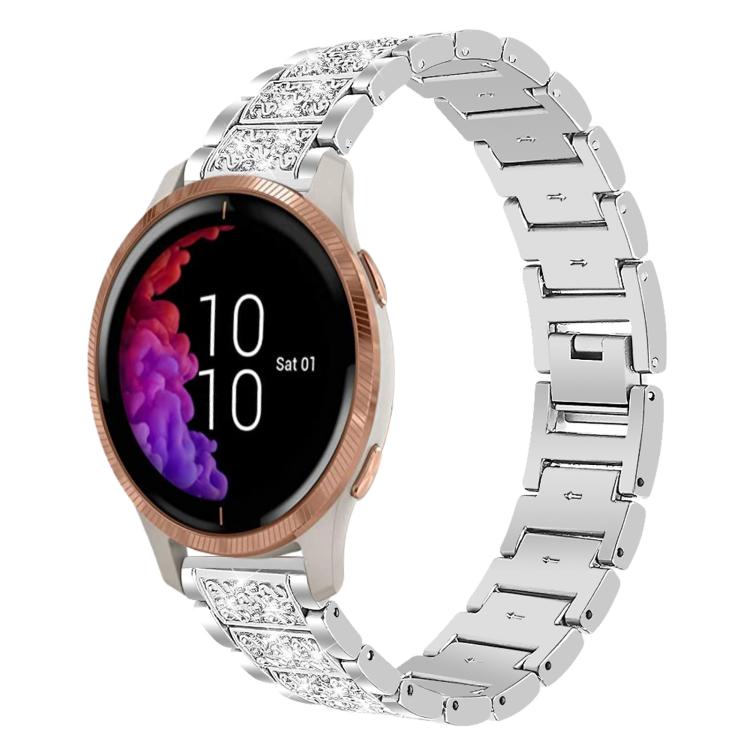 xDfind Diamond Jewelry Steel Watch Band, 22mm For Suunto Race S / Race / 9 Peak / 5 Peak, 20mm For Garmin Forerunner 570 42mm/245/645/158, 22mm For Garmin Venu 3 / vivoactive4, 20mm For Garmin venu 2 / venu / Sq2 / Sq                                   ...