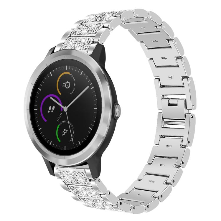 xDfind Diamond Jewelry Steel Watch Band, 22mm For Suunto Race S / Race / 9 Peak / 5 Peak, 20mm For Garmin Forerunner 570 42mm/245/645/158, 22mm For Garmin Venu 3 / vivoactive4, 20mm For Garmin venu 2 / venu / Sq2 / Sq                                   ...