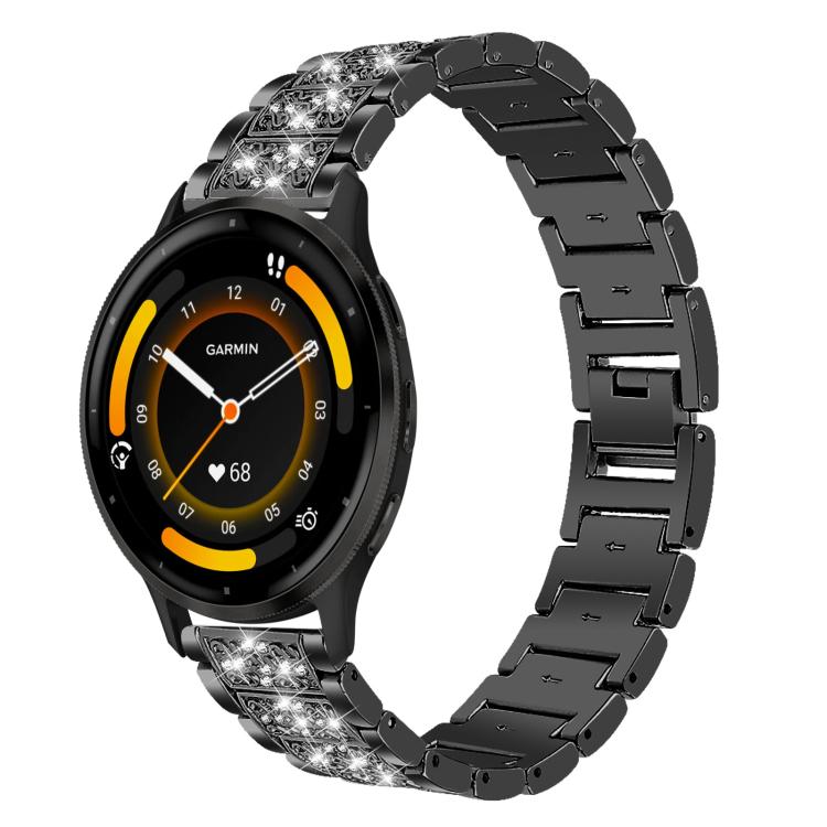 xDfind Diamond Jewelry Steel Watch Band, 22mm For Suunto Race S / Race / 9 Peak / 5 Peak, 20mm For Garmin Forerunner 570 42mm/245/645/158, 22mm For Garmin Venu 3 / vivoactive4, 20mm For Garmin venu 2 / venu / Sq2 / Sq                                   ...