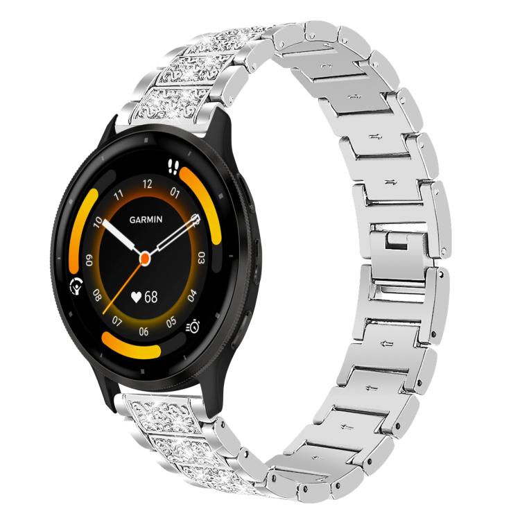 xDfind Diamond Jewelry Steel Watch Band, 22mm For Suunto Race S / Race / 9 Peak / 5 Peak, 20mm For Garmin Forerunner 570 42mm/245/645/158, 22mm For Garmin Venu 3 / vivoactive4, 20mm For Garmin venu 2 / venu / Sq2 / Sq                                   ...