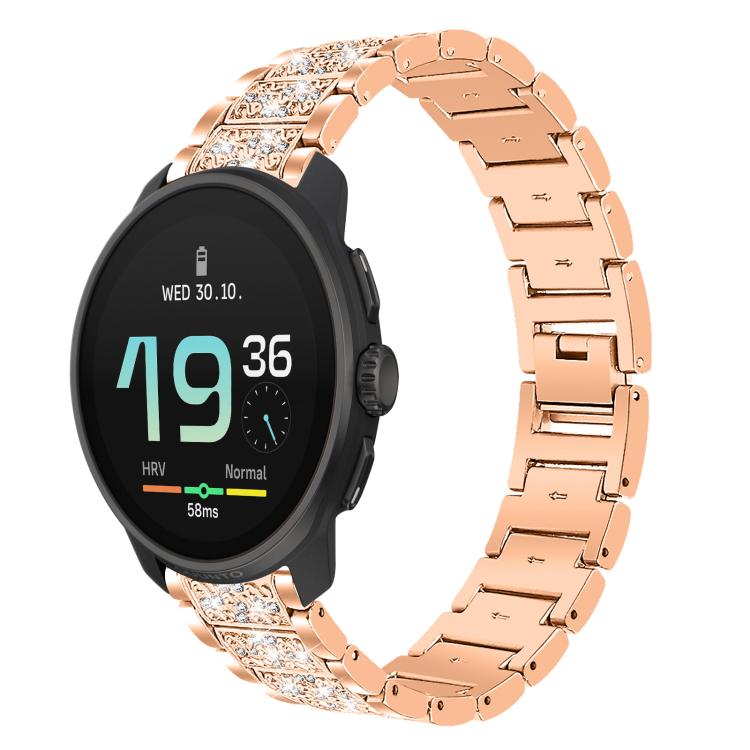xDfind Diamond Jewelry Steel Watch Band, 22mm For Suunto Race S / Race / 9 Peak / 5 Peak, 20mm For Garmin Forerunner 570 42mm/245/645/158, 22mm For Garmin Venu 3 / vivoactive4, 20mm For Garmin venu 2 / venu / Sq2 / Sq                                   ...
