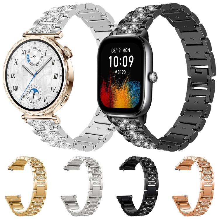 xDfind Diamond Jewelry Steel Watch Band, 22mm For Suunto Race S / Race / 9 Peak / 5 Peak, 20mm For Garmin Forerunner 570 42mm/245/645/158, 22mm For Garmin Venu 3 / vivoactive4, 20mm For Garmin venu 2 / venu / Sq2 / Sq                                   ...