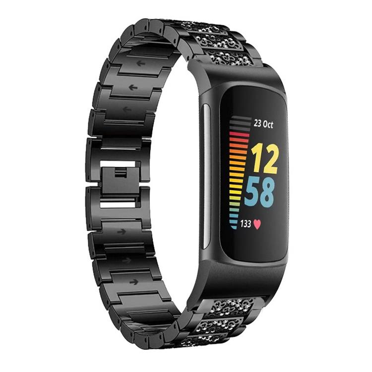 xDfind Diamond Jewelry Stainless Steel Watch Band, For Fitbit Charge 6 / 5 18mm, For Fitbit Versa 4 / 3 / Sense2 / 1 20mm, For Fitbit Inspire 2 / Ace 3 14mm, For Fitbit Charge 4 / 3 18mm