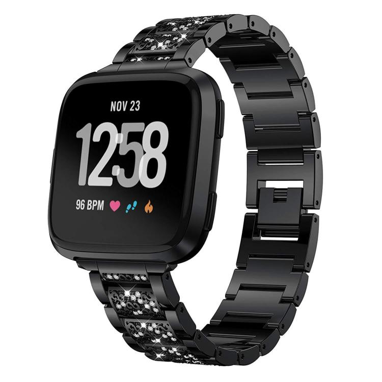xDfind Diamond Jewelry Stainless Steel Watch Band, For Fitbit Charge 6 / 5 18mm, For Fitbit Versa 4 / 3 / Sense2 / 1 20mm, For Fitbit Inspire 2 / Ace 3 14mm, For Fitbit Charge 4 / 3 18mm