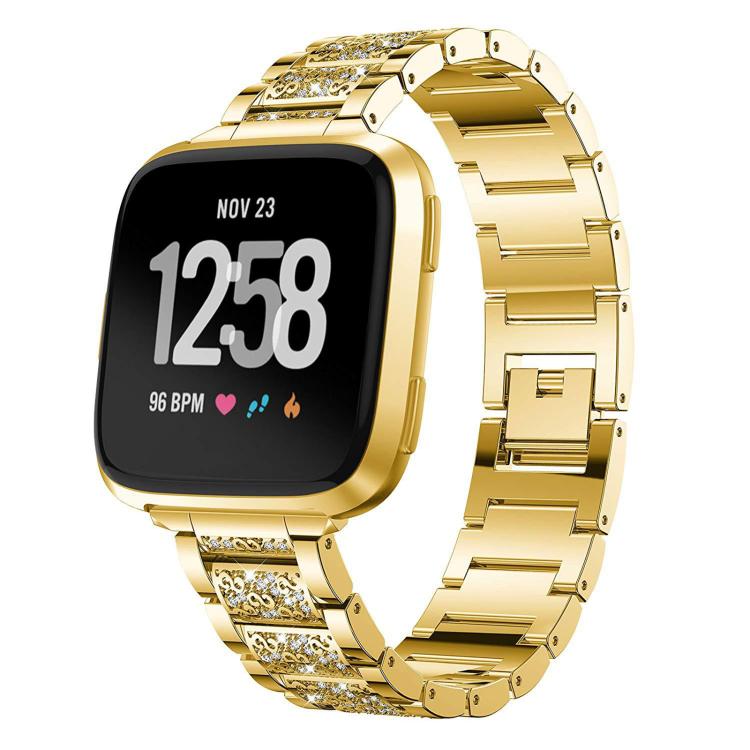 xDfind Diamond Jewelry Stainless Steel Watch Band, For Fitbit Charge 6 / 5 18mm, For Fitbit Versa 4 / 3 / Sense2 / 1 20mm, For Fitbit Inspire 2 / Ace 3 14mm, For Fitbit Charge 4 / 3 18mm