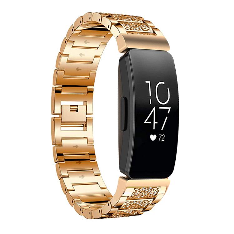 xDfind Diamond Jewelry Stainless Steel Watch Band, For Fitbit Charge 6 / 5 18mm, For Fitbit Versa 4 / 3 / Sense2 / 1 20mm, For Fitbit Inspire 2 / Ace 3 14mm, For Fitbit Charge 4 / 3 18mm
