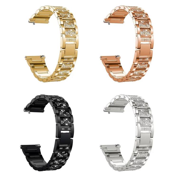 xDfind Diamond Jewelry Stainless Steel Watch Band, For Fitbit Charge 6 / 5 18mm, For Fitbit Versa 4 / 3 / Sense2 / 1 20mm, For Fitbit Inspire 2 / Ace 3 14mm, For Fitbit Charge 4 / 3 18mm