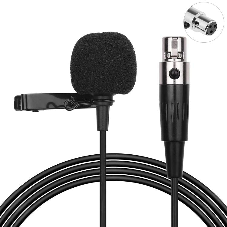 Metal Lavalier Microphone, Cable Length: 1.5m, 3 Pin XLR Head, 4 Pin XLR Head