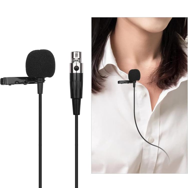 Metal Lavalier Microphone, Cable Length: 1.5m, 3 Pin XLR Head, 4 Pin XLR Head