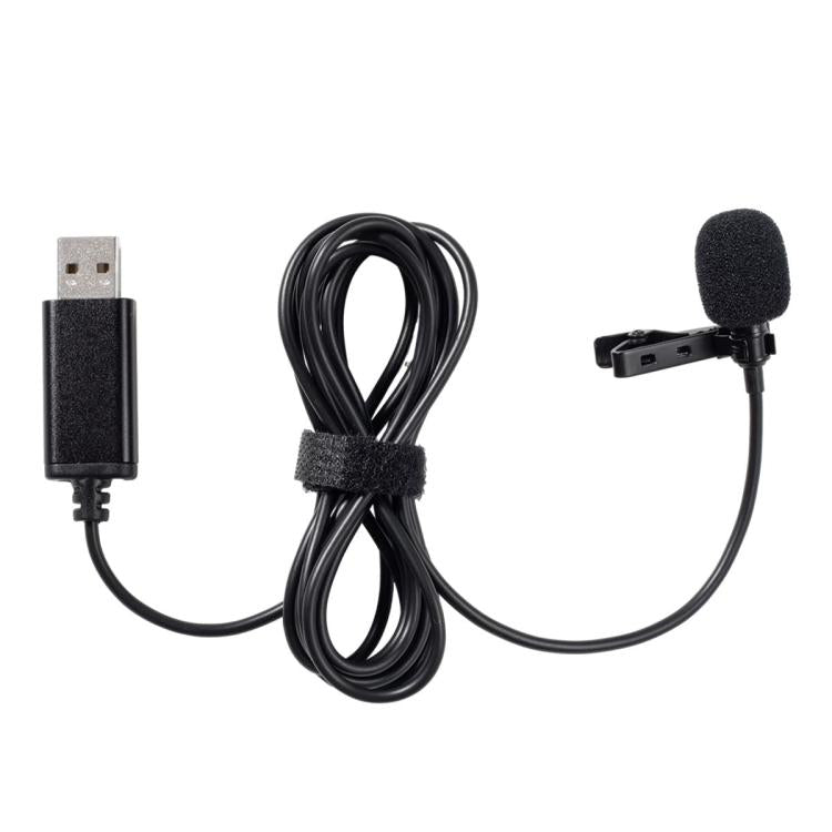 USB Interface Lavalier Microphone for Laptop Live Conference Recording, USB Interface
