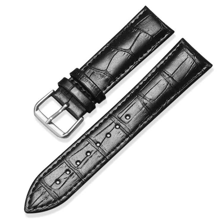 xDfind Bamboo Texture Pin Buckle Leather Watch Band, 20mm, 22mm